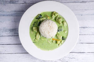 Veg Green Thai Curry Rice
