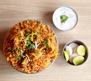 Chicken Tikka Biryani Half