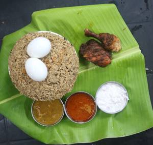 Egg Briyani (seeraga Samba) + 1/4 Grill Chicken 