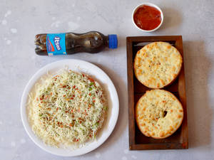 Pizza + Garlic Bread (2 Pcs)+ Cola