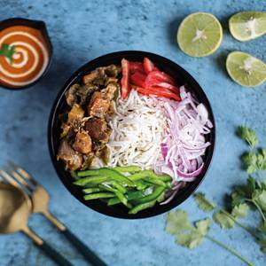 Chilli Paneer Rice Bowl