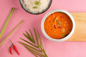 Thai Red Curry With Lemongrass Rice Veg