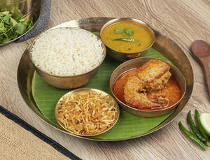 Jumbo Prawn Malaicurry Mini Thali (1pc)