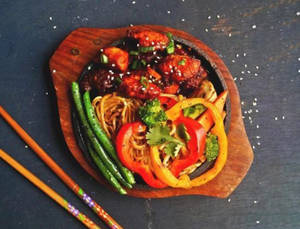 Veg Chilli Garlic Noodles