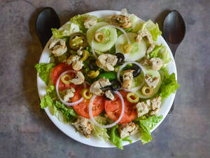 Chicken Seekh Kebab Salad