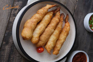 Golden Fried Prawns