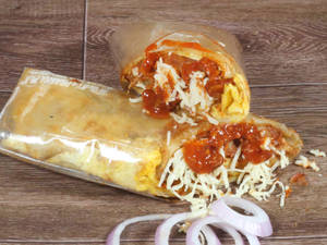 Egg Cheese Schezwan Roll