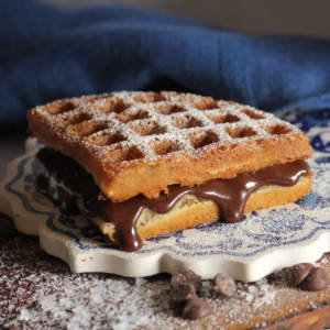 Belgian Chocolate Milk Waffle