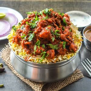 Chicken 65 biryani