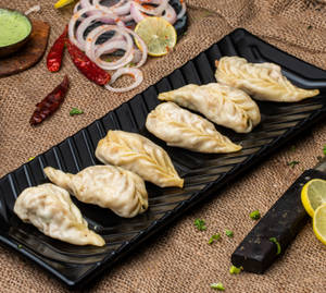 Chicken Steam Momos ( 6 Pcs )
