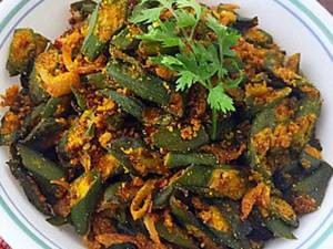 Bhindi Fry - Serve 1-2 Person
