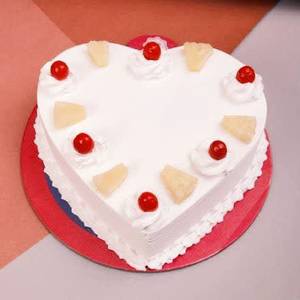 Heart Shape Pineapple Cake