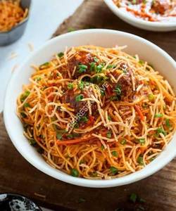 Veg Triple Schezwan Noodle With Gravy