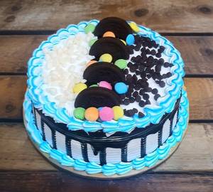 Choco Oreo Chip Gems Cake [500 grams]