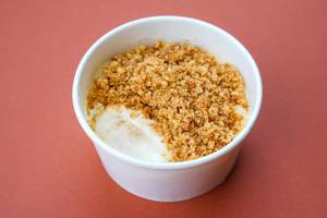 Lemon Cheesecake Pudding & Graham Crumbs (eggless)