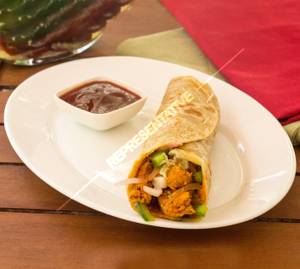 Single chicken tikka roll