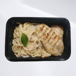 Spaghetti With Signature Grilled Chicken Breasts