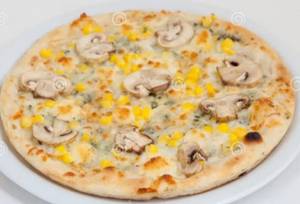 Corn Mushroom Pizza