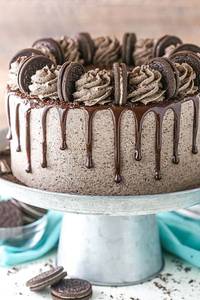 Eggless Light Cruncy Oreo Chocolate Cake