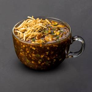 Chicken Manchow Soup with Crispy Noodles