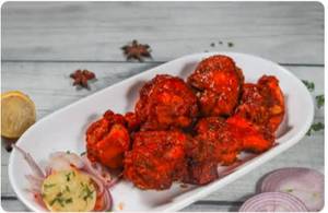 Oil fried chicken kebab                                                                        
