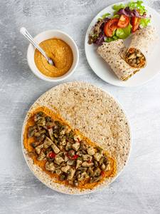 Spicy Mushroom Wrap