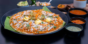 Open Butter Masala Dosa