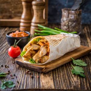 Tandoori chicken shawarma