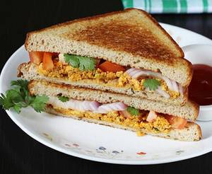 Egg Bhurjee Sandwich