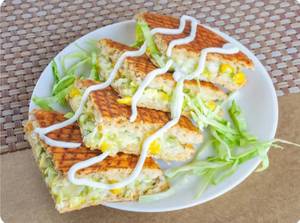 Corn Cheese Panini Bread