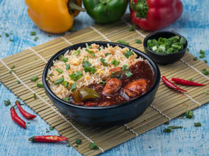 Chicken Manchurian Fried Rice Bowl