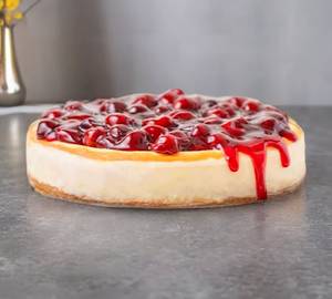 Red Cherry Baked Cheesecake