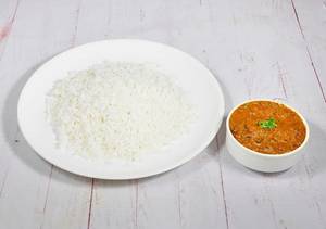 White Rice With Gongura Chicken Curry