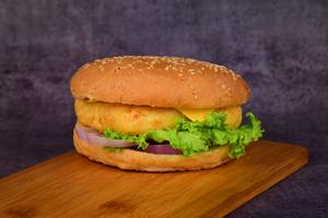 Crispy paneer burger