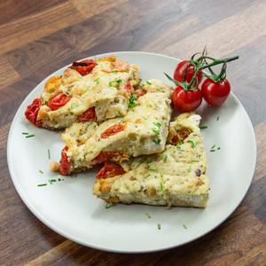 Cheese bread omelette