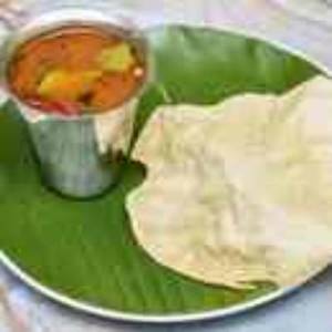 Rasam With Papad
