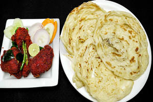 Chicken Fry With Porotta (3 Pcs)
