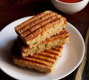 Potato Masala Grilled Sandwich 