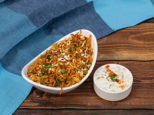 Veg Biryani+raita