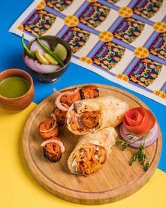 Vegan Chaap Tikka Roll