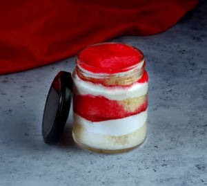 Jar Red Velvet Cake  [150 Gm]