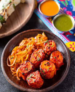 Vegan Chilli Garlic Chaap Tandoori