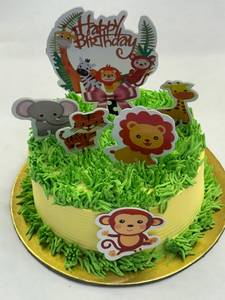 Jungle theme cake