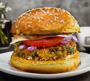 Veg patty burger