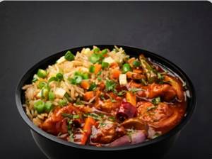 Rosted Pepper Chicken Rice Bowl ( Free Coca Cola 250 Ml