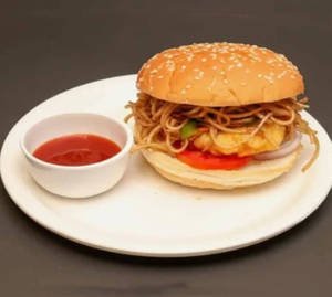 Burger With Noodles