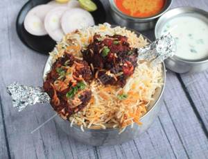 Chicken Lollipop Biryani (3 Pcs)