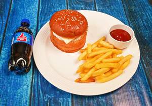 King Cheese Burger Fries Cold Drink combo