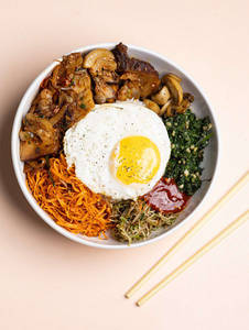 Chili Chicken Bibimbap [Serves 1]