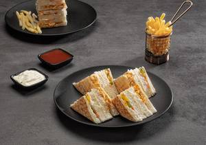 Saudi Mutton Club Sandwich